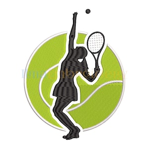Tennis Embroidery Design, Split Name Tennis Embroidery Design, Tennis embroidery design, Sport Embroidery, Ball Embroidery 103, 4 Sizes