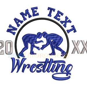 Split Wrestling Embroidery Design: Sport Embroidery (4 Sizes)