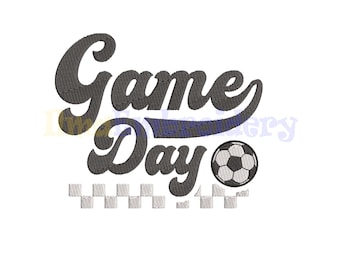 Game Day Soccer Embroidery Design (4 Sizes)