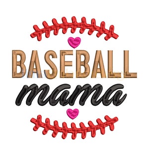 Baseball Love Mama Embroidery Design, Baseball Mom Embroidery Design, Baseball embroidery design, Mom gift, Machine embroidery, 4 Sizes
