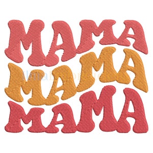Mama Embroidery Design, Mom Embroidery Designs Files, Machine Embroidery Design, 5 Sizes