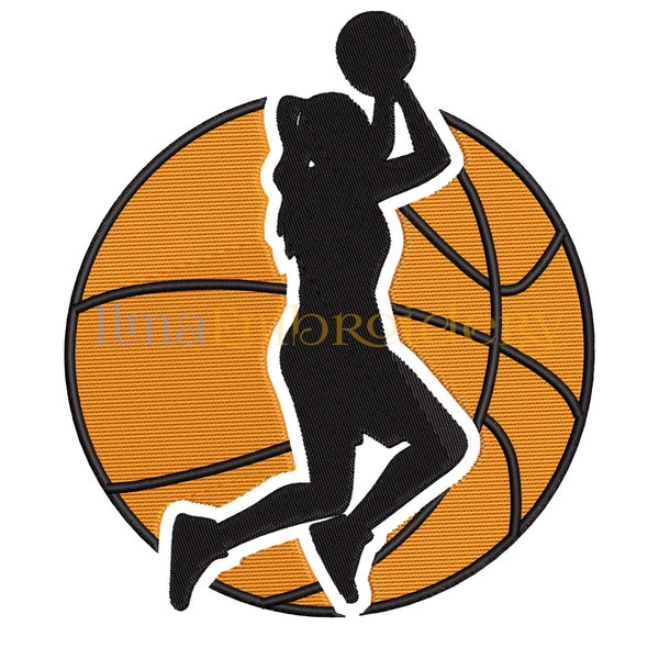 Basketball Embroidery design, Sport Embroidery Design, baĺl embroidery design 310, 4 Sizes