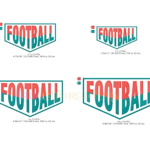 Split Football Embroidery Design, Football Embroidery Design, Sport Embroidery Design, 4 Sizes