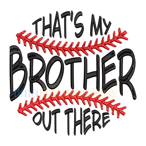 Baseball Brother Embroidery Design, Baseball Embroidery Design, Sport Embroidery Design, 4 Sizes