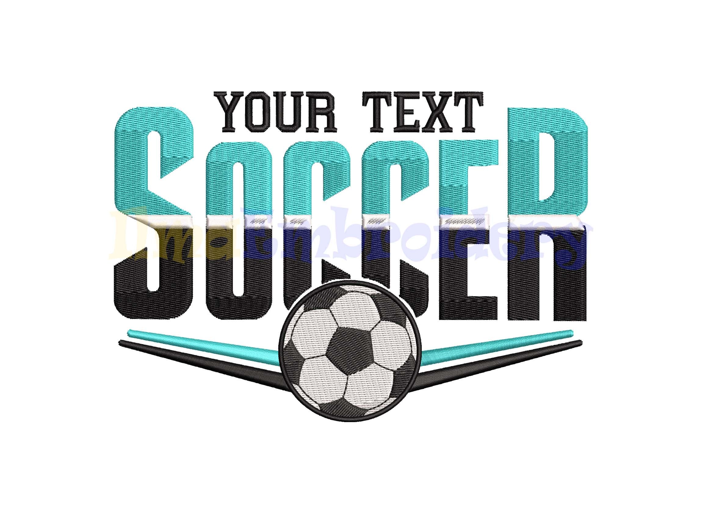 Soccerball Embroidery Design: PES DST Files, Sports Machine Pattern (4 ...