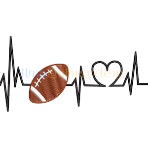 Football Embroidery Design, Sport Embroidery Design, Machine Embroidery Design 504, 4 Sizes
