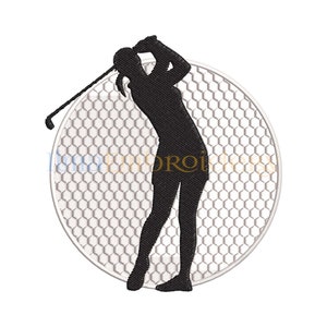 Golf Girl Embroidery Design, Golf Embroidery Design, Sport Embroidery, Ball Embroidery, 4 Sizes