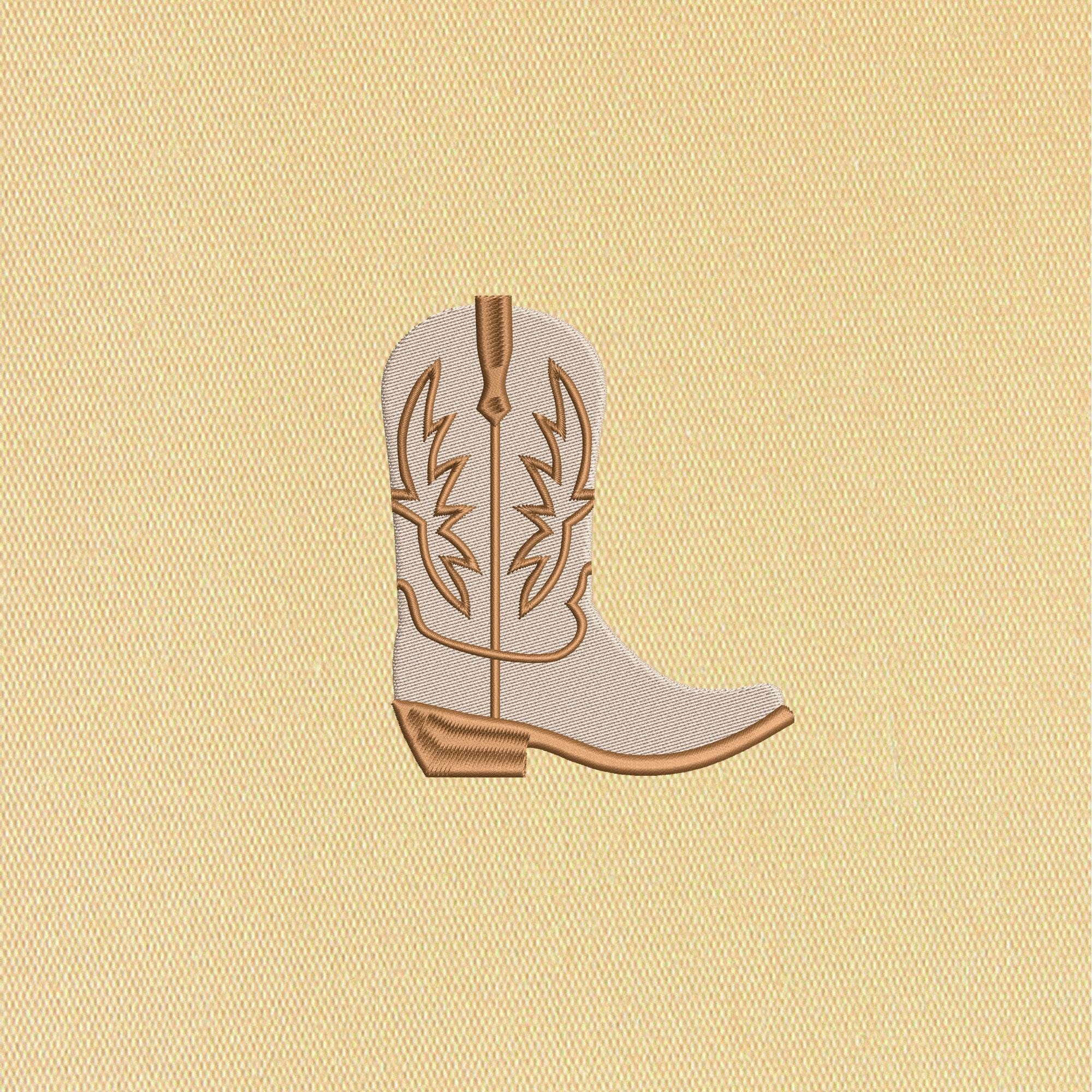 Cowboy Boot Embroidery Design, Western Stitch Pattern (digital Download ...