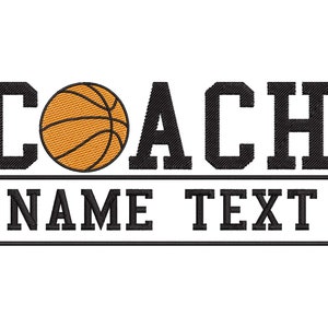 Basketball Coach Embroidery Design, Basketball Embroidery design, Sport Embroidery Design, baĺl embroidery design, 4 Sizes