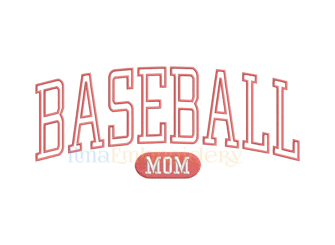 Baseball Mom Embroidery Design, Baseball Embroidery Design, Sport Embroidery Design, Machine