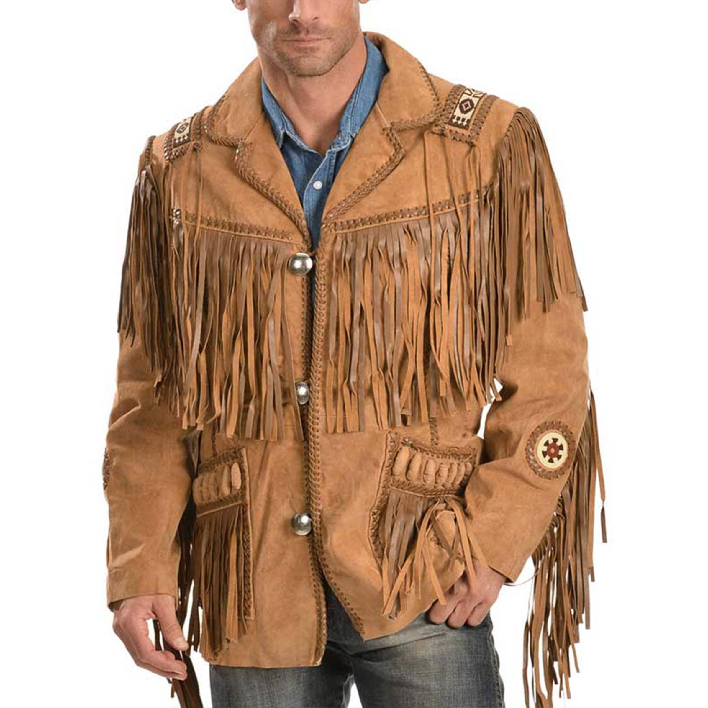 Scully leather shop fringe jacket