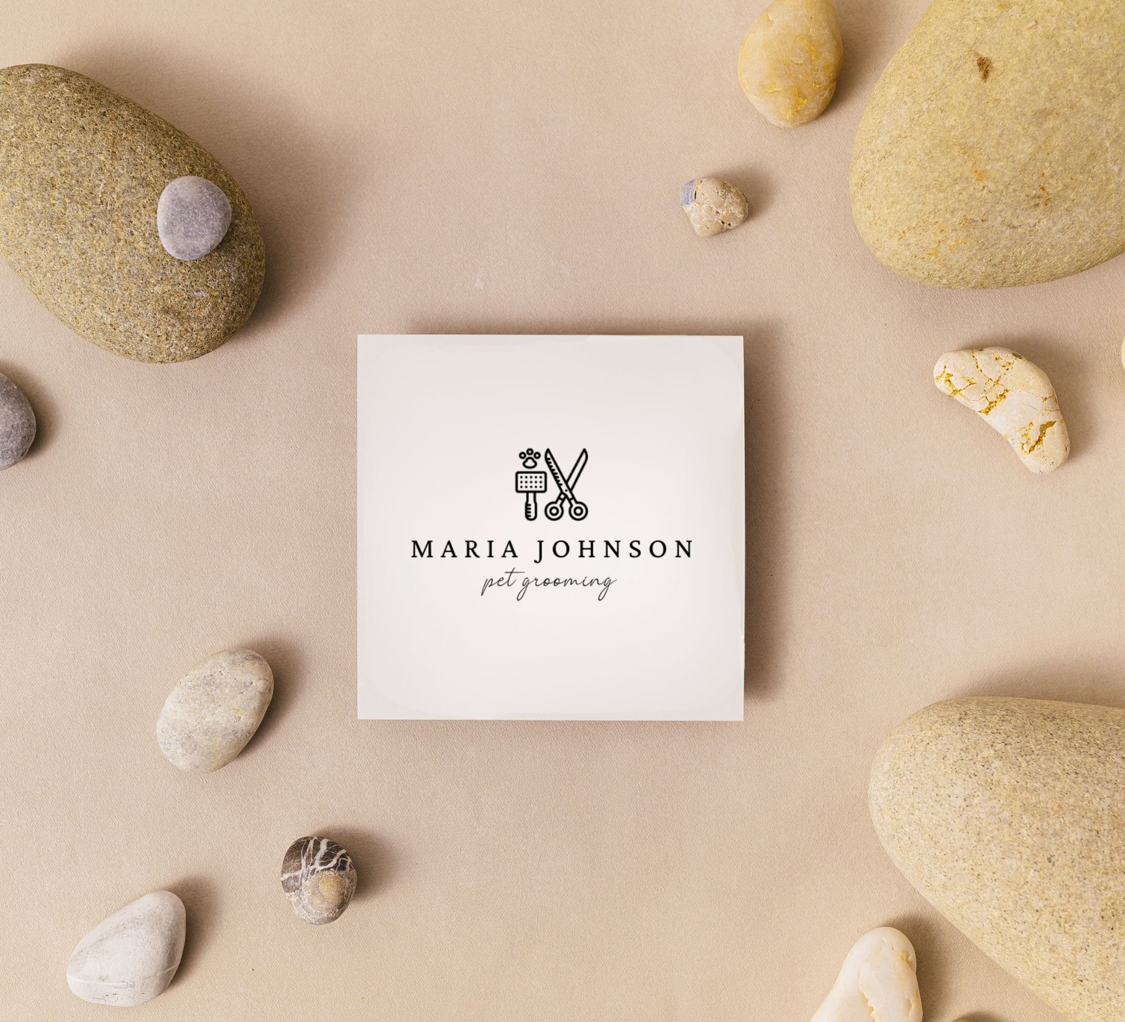 Pet Grooming Logo Designs | Customizable Canva Template (digital) - Etsy