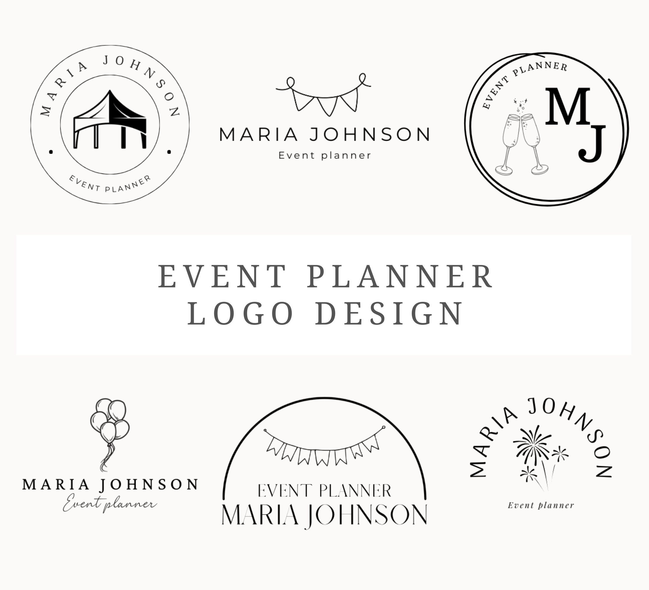 Event Planner Logo Design Canva 6 Customizable Event Decorator Logos