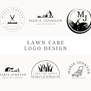Gazononderhoud Logo Ontwerp Canva 6 Aanpasbaar Grasmaailogo Bewerkbaar Groundskeeping-logo Gazonverzorging Zakelijk Gazononderhoud Sjabloon