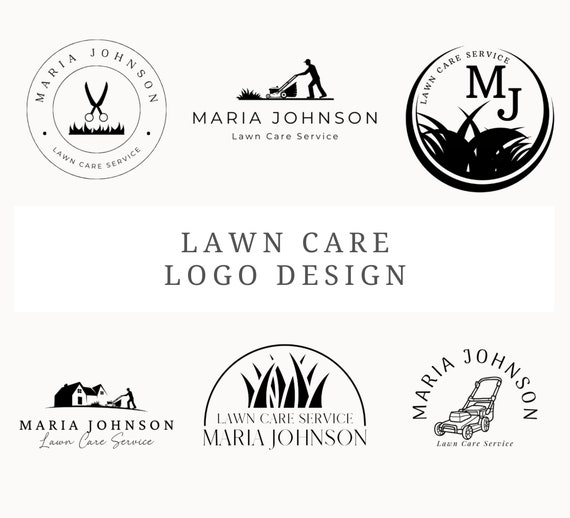 Lawn Care Logo Design, Customizable Groundskeeping Template (Canva)