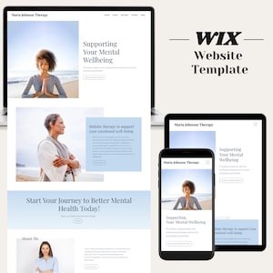 Wix Website Template Therapist Wix Template Life Coach Wix Design Counsellor Wix Website Coach Website Psychologist Wix Naturopathic