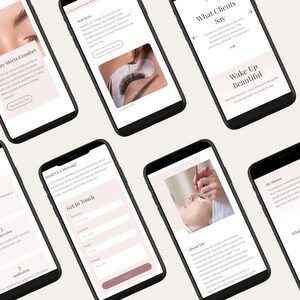 Lash Studio Wix Website Template Lash Template Beauty Studio Wix Design ...