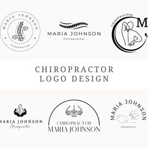 Chiropractor Logo Design Canva 6 Customizable Osteopath Logos Back Doctor Logo Editable Chiropractic Logo Chiro Logo Chirotherapeut Template