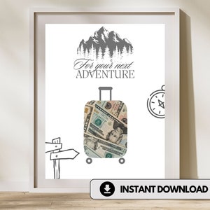 Geldgeschenk Reise DIY Geschenk Abenteuer Geldgeschenk Urlaubskasse Last-Minute-Geschenk Reisegeschenkidee Kreative Geldgeschenkidee Weltreise Geburtstag