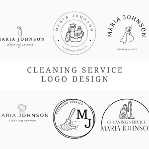 Cleaning Logo Design Canva 6 Customizable Cleaning Service Logos Housecleaning Logo Editable Housekeeper Logo Cleaning Logo Template