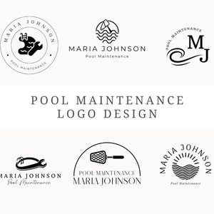 Pool Maintenance Logo Templates | Customizable Canva Designs (digital ...