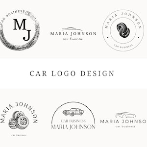 Car Logo Design Canva 6 Customizable CarLogos Car Business Logo Editable Car Logo Business Car Branding Logo Template Car Branding
