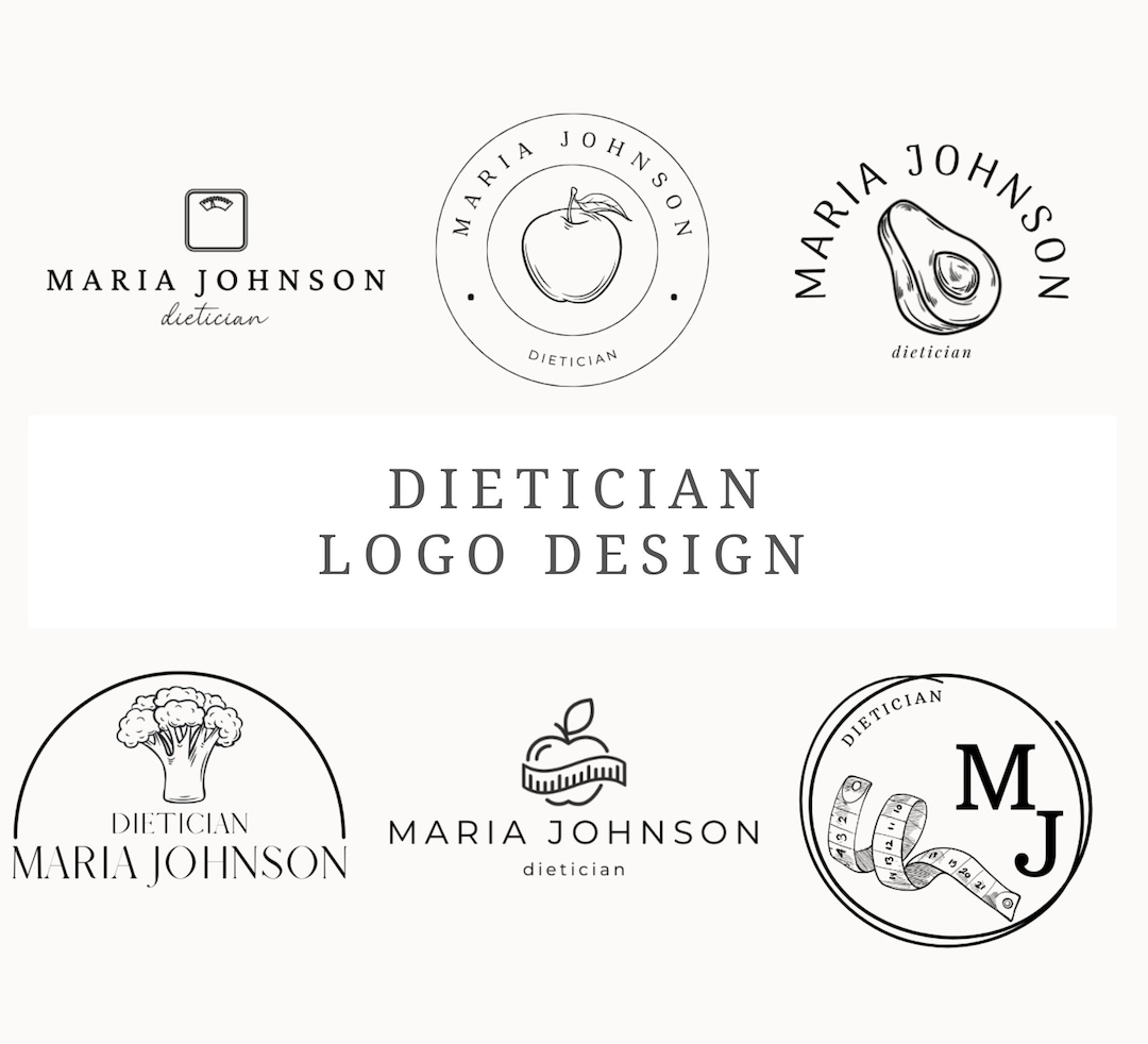 Dietician Logo Design Canva 6 Customizable Nutritionist Logos Diet Logo ...
