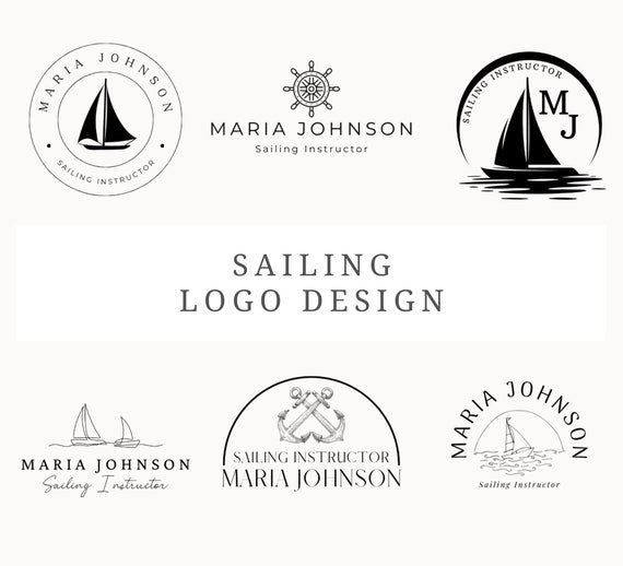 Sailing Instructor Logo Templates | Customizable Boat Logos (Canva)