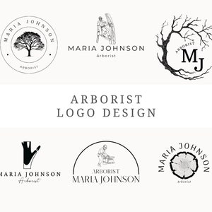 Boomverzorger Logo Ontwerp Canva 6 Aanpasbare Boom Logo's Boom Snoeien Logo Bewerkbare Boom Chirurg Logo Business Boom Klimmer Sjabloon