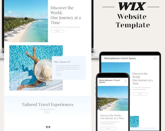 Wix Studio Travel Website Template, Travel Agent Design (Digital)