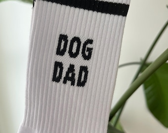 dog MOM dog DAD Baumwolle personalisierbare bestickte Tennis Socken Geschenk Geburtstag Hunde
