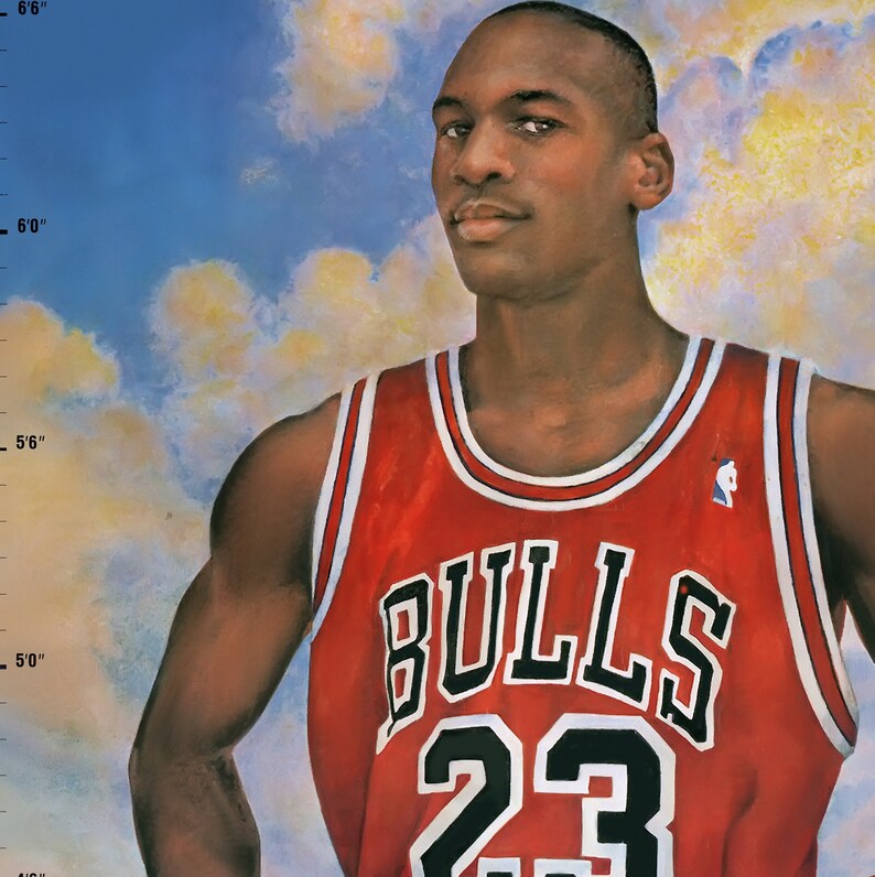 Rare Vintage Michael Jordan 1988 Lifesize Promo Poster Etsy