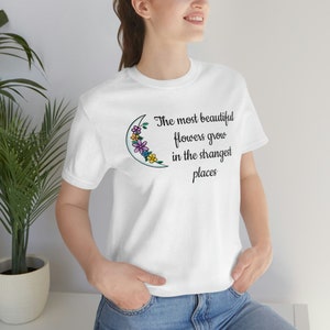 Dreamy Moon With Flowers T-Shirt