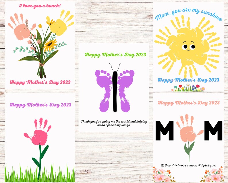 Mother's Day Handprint/footprint Crafts for Kids/toddlers - Etsy