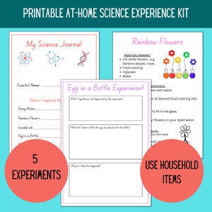 Kids Science Experiment | Kids STEM | Science Experiment Printable | Science Journal | Summer Activity | Homeschool | Science Project DIY