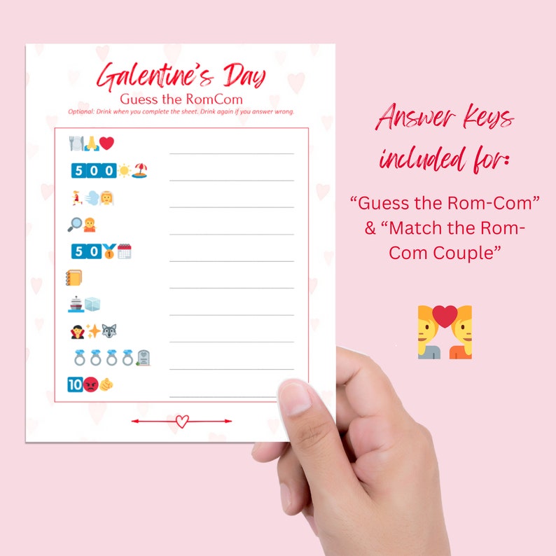 Galentine's Day Party Bundle, Digital Activity Games, Printable, Best Friends, Besties