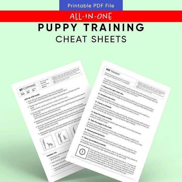 Puppy Potty Training Guide Etsy