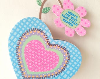 Jarrón de corazón esperanzado