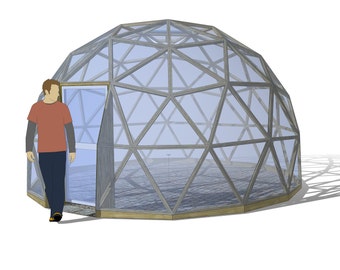GD18 geodesic dome sketchup model