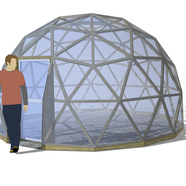 GD18 geodesic dome sketchup model