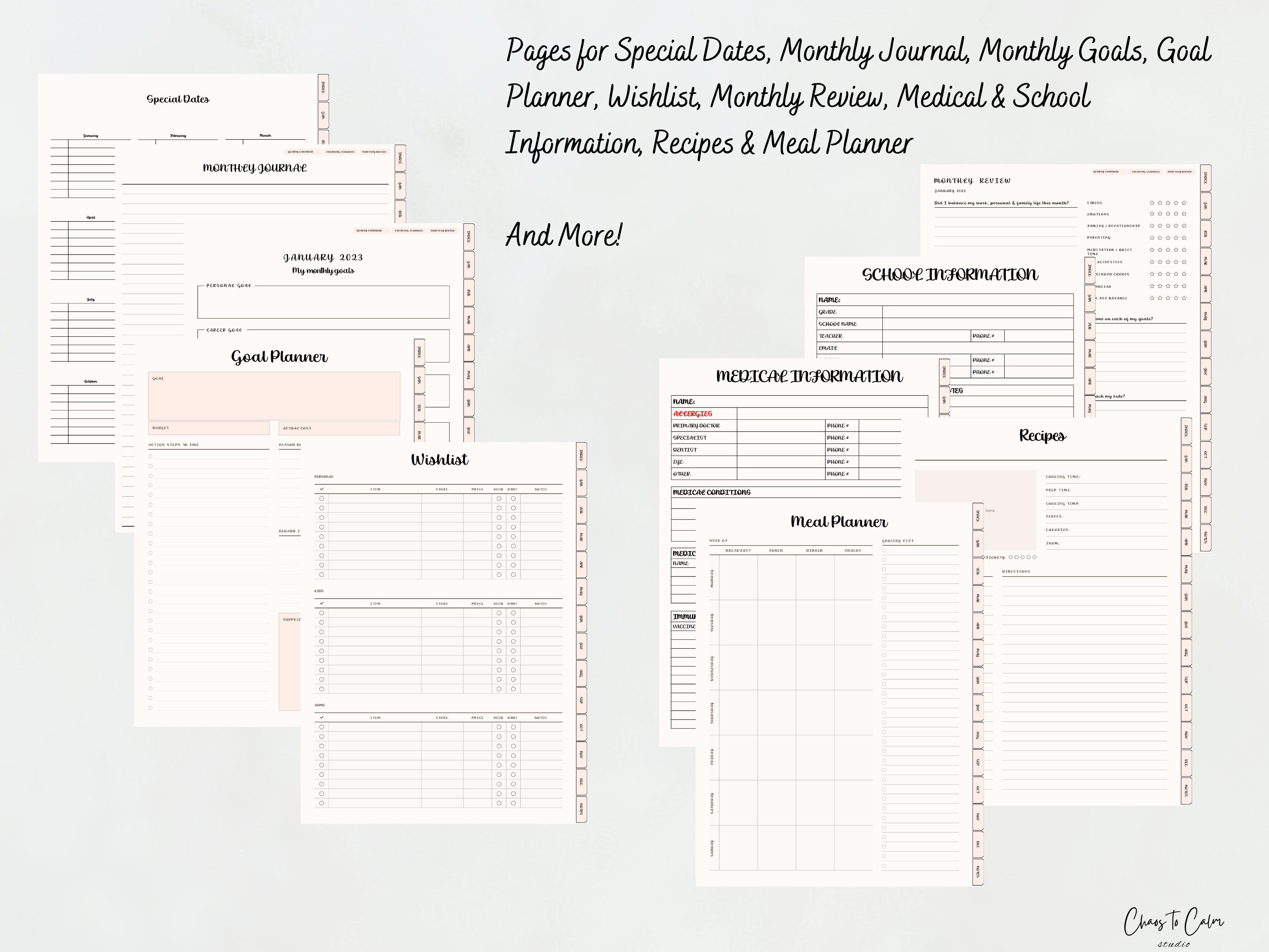 2023 Digital Planner THAT MOM That Girl Daily & Monthly Planner