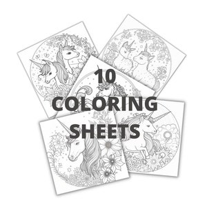 Unicorn Coloring Pages Printable Unicorn Sheets Party Coloring Pages For Birthday Unicorn Printable Coloring Book