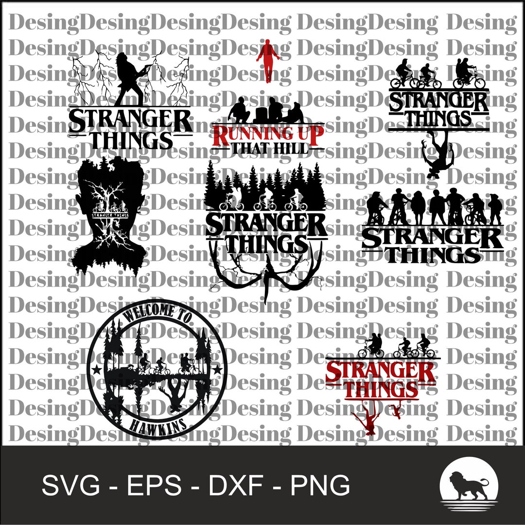 Popular Movie Series Clipart Bundle Stanger Things SVG Cut - Etsy