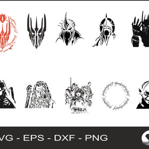 Lord Of The Rings Svg Sauron Svg Lotr Svg Sticker Gift Card Mask Tattoo  Sticker Art Design Logo SVG PNG JPG Clipart Vector Cut Cutting File