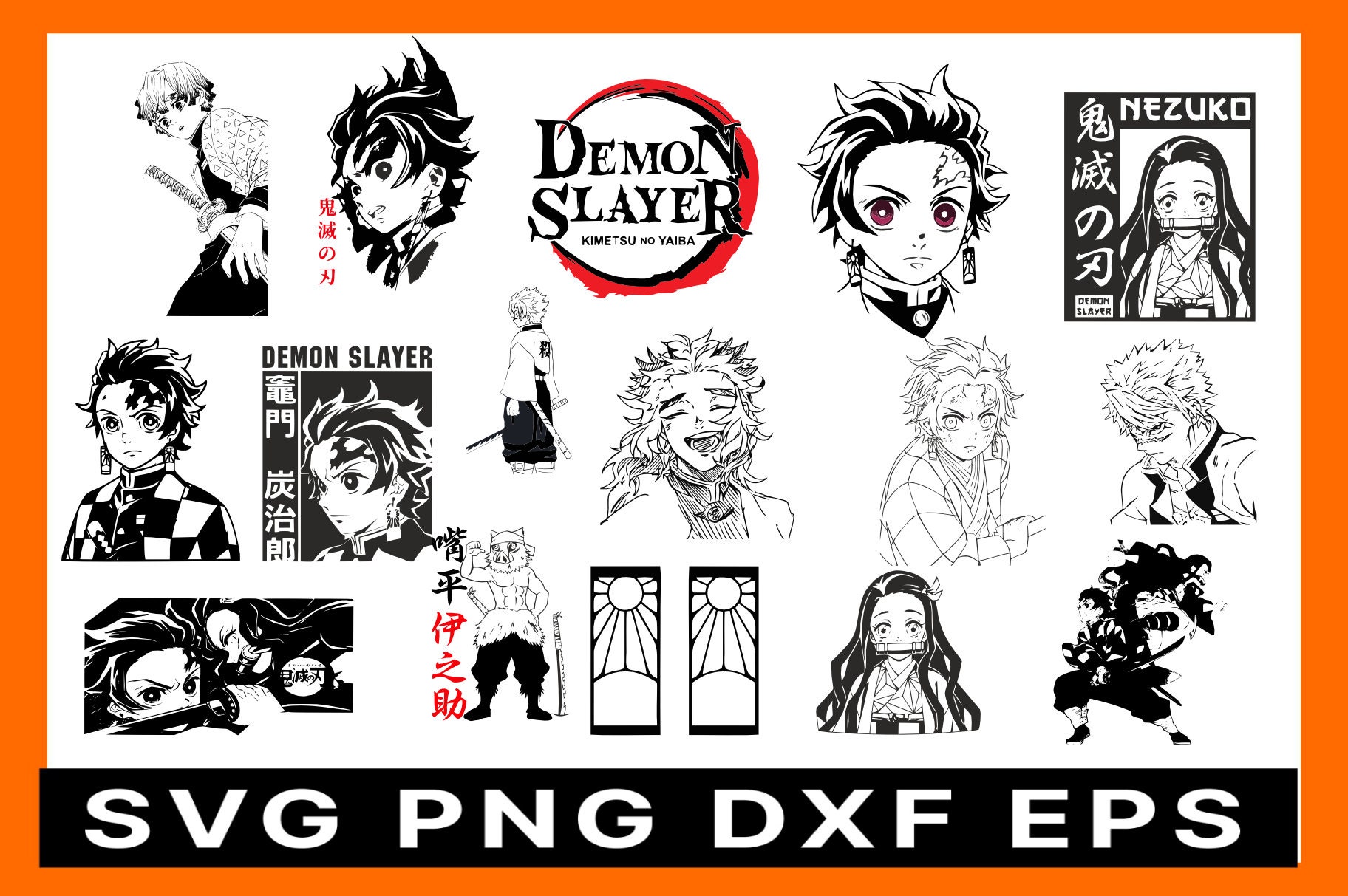 Kamado Tanjiro Svg, Love Anime Svg, Anime Manga Svg, Manga Svg, Anime Svg,  png, eps, dxf digital download.