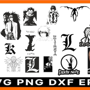 L Death Note SVG, L Character SVG, Death Note SVG, Manga Ani - Inspire  Uplift