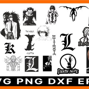 L Death Note SVG, L Character SVG, Death Note SVG, Manga Ani - Inspire  Uplift