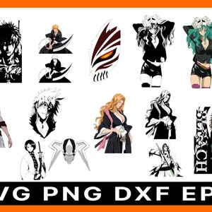 Bleach Characters SVG, Bleach SVG, Anime Cartoon SVG, file for cricut