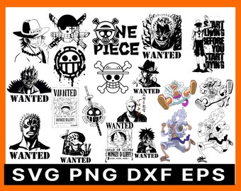 One Piece Svg, Luffy One Piece Svg, Luffy Svg, One Piece Anime Svg, Anime  Gift Svg, Anime Svg, png, eps, dxf digital download.