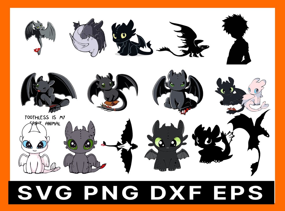 How to Train Your Dragon SVG Bundle Dragon SVG Toothless Etsy UK